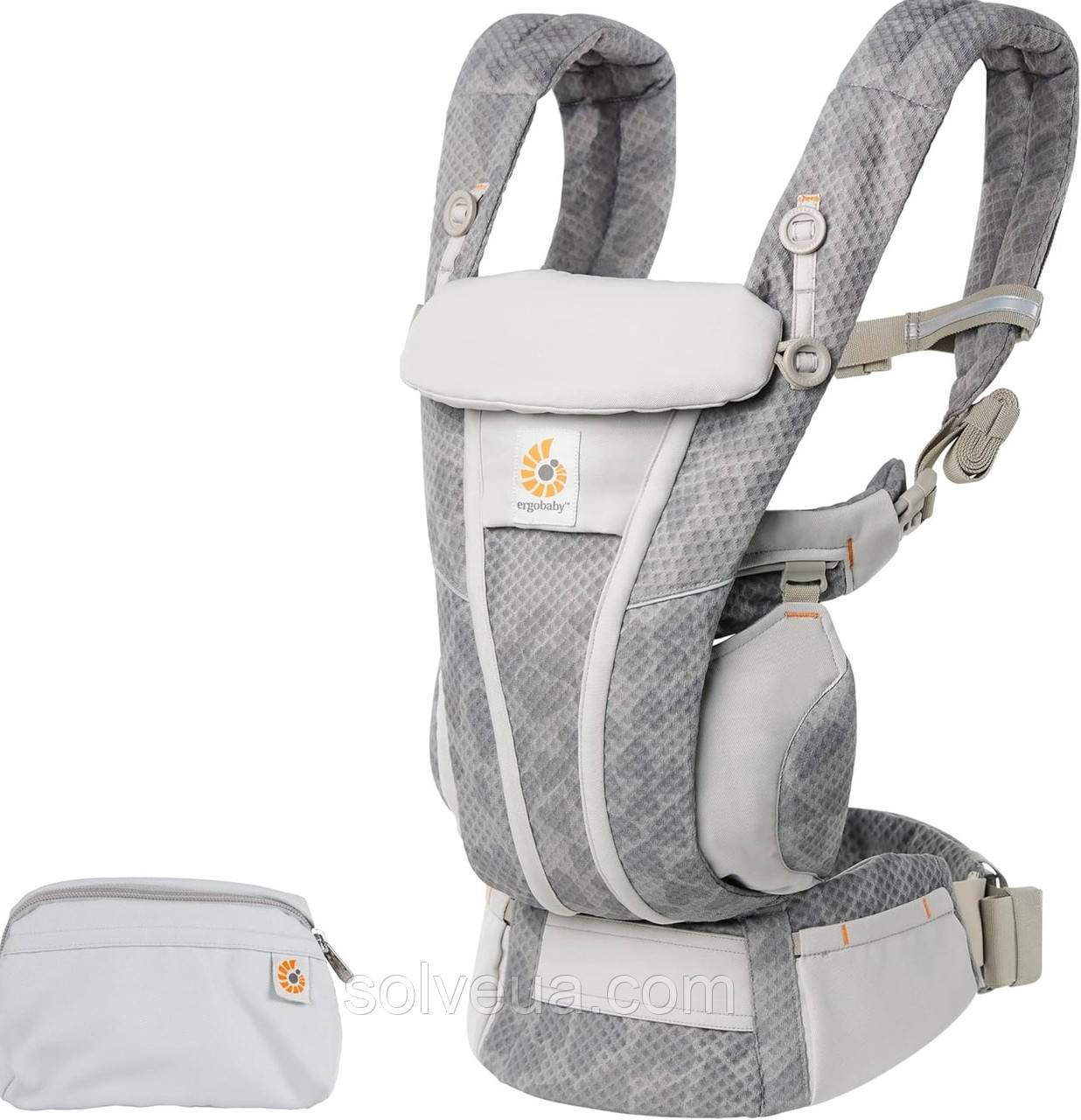 Рюкзак-переноска Ergobaby Omni Breeze Baby Carrier від народження heart 2 heart solve