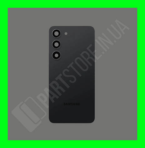 Кришка Samsung S911 Black S23 (GH82-30393A) зі склом камери, фото 1
