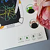 Кольоровий дитячий LCD-планшет для малювання 6” – графічний планшет, стилус, Білий, фото 7