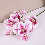 Гілка магнолії рожева латекс — Квіти штучні, фото 2