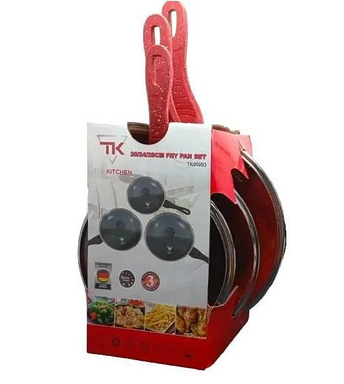 Набір сковорідок з кришками Top Kitchen ТК-00093, фото 1