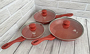 Набір сковорідок з кришками Top Kitchen ТК-00093, фото 3