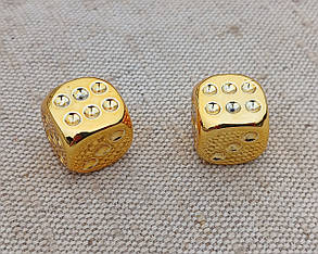Кубики игральные из акрила, зары для нард, шахмат, d 16мм., фото 1