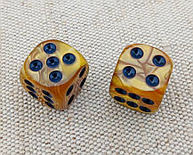 Зари, гральні кубики з акрилу + мішечок для зберігання кубиків, фото 5