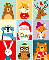 Картина за номерами Новорічна компанія 40х50 см GS1561 (Strateg)