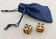 Зари, гральні кубики з акрилу + мішечок для зберігання кубиків, фото 2