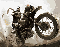 Картина за номерами Примарний гонщик 40х50 см DY206 (Strateg)