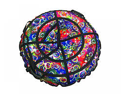 Тюбінг надувний/Ватрушка/Надувні санки ПВХ діаметром 120 см, бульбашки ORG