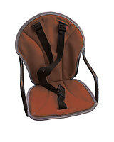 Крісло дитяче велосипедне на раму Коричневе ORG