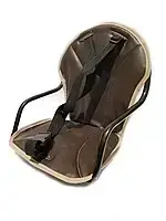 Крісло дитяче велосипедне на раму Темно-коричневе ORG