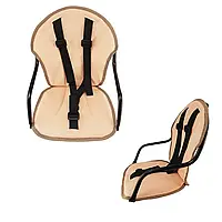 Крісло дитяче велосипедне на раму Бежеве ORG