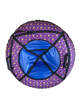 Тюбінг надувний/Ватрушка/Надувні санки ПВХ діаметром 100 см, Корона синій ORG