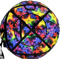 Тюбінг надувний Різнобарвні зірки 100 см 2 Ручки ORG