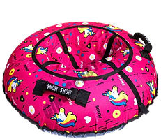 Тюбінг надувний Едоріг Рожевий 120 см 2 Ручки ORG