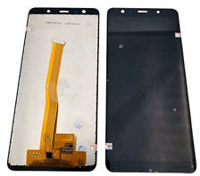 Дисплей Samsung A7 2018/A750, чорний, OLED з тачскріном