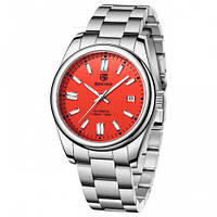 Механічний з автопідзаводом водонепроникний (10ATM) годинник Benyar BY-5185 Red