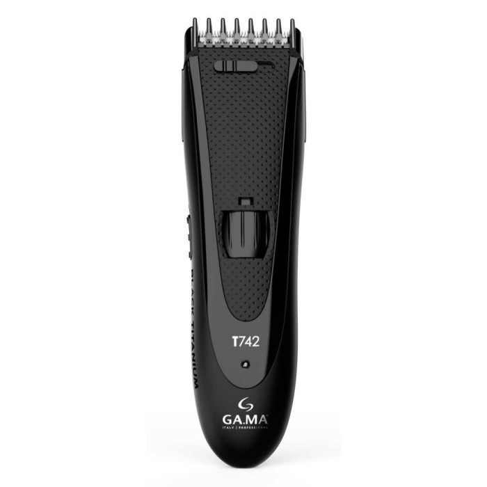 Машинка для стрижки і окантовки акумуляторно-мережева Ga.Ma Black Titanium T742 GM4510