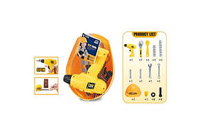 Набір інструментів дриль, каска в сітці 21*17 см