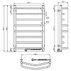 Рушникосушка Омега 530х800 права 12-015030-5380, фото 5