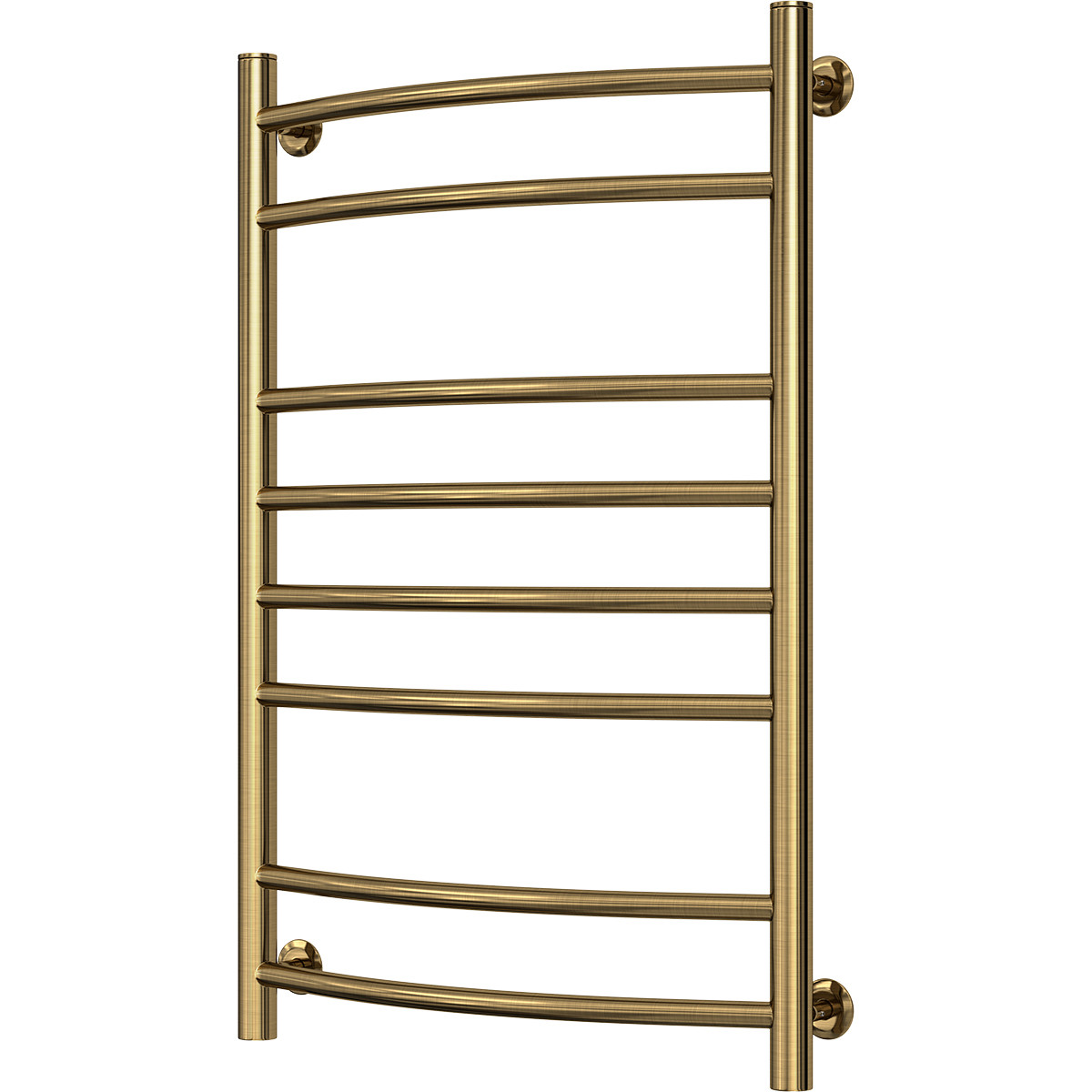 Водяна неіржавка сушарка для рушників Камелія 500х800 бронза, фото 1