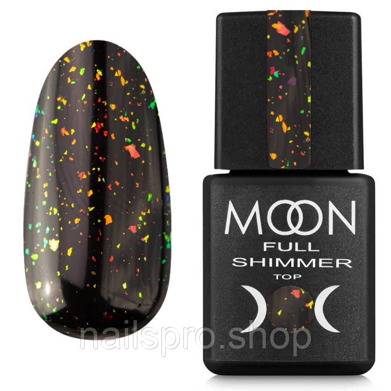 Топ із шимером Moon Full Shimmer Top No1022 Chameleon, 8 мл.