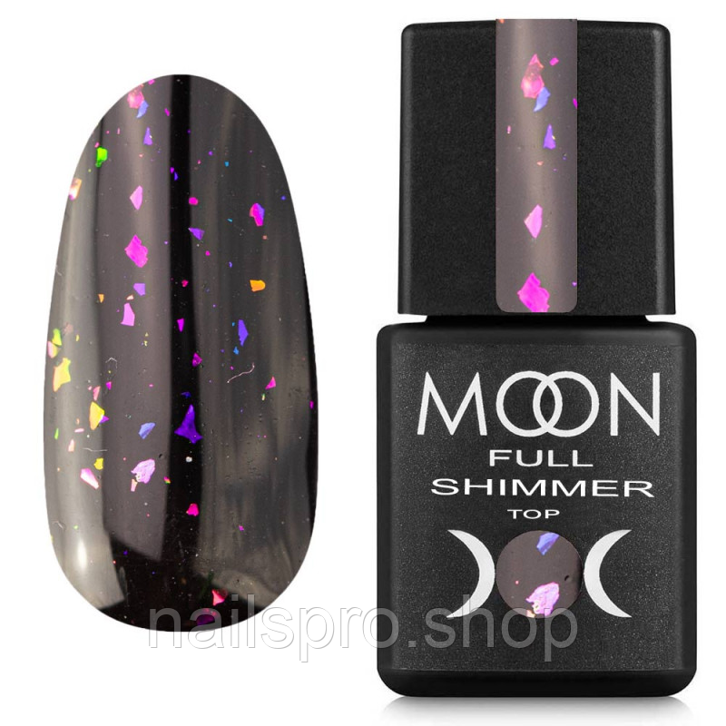 Топ із шимером Moon Full Shimmer Top No1032, 8 мл.
