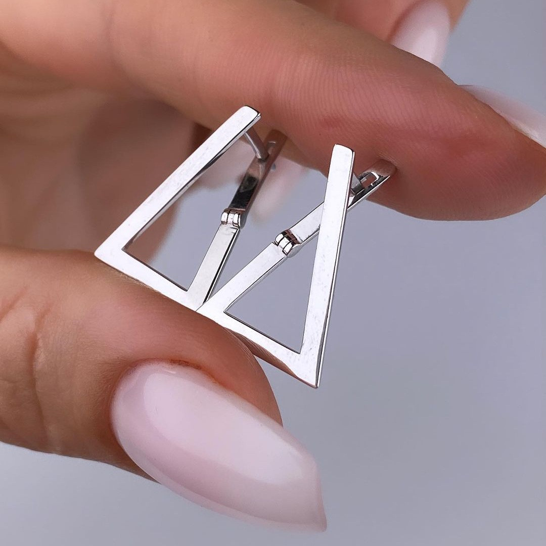 Срібні сережки Імператриця