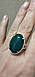 Срібна каблучка з зеленим агатом, фото 2