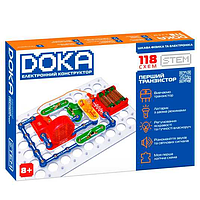 Електронний конструктор DOKA Перший транзистор D70701 118 схем