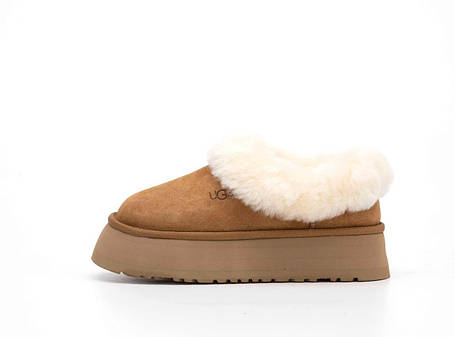 Зимові Жіночі Черевики UGG Tasman Platform Light Brown / УГГ Тасман Платформ Світло Коричневі, фото 1