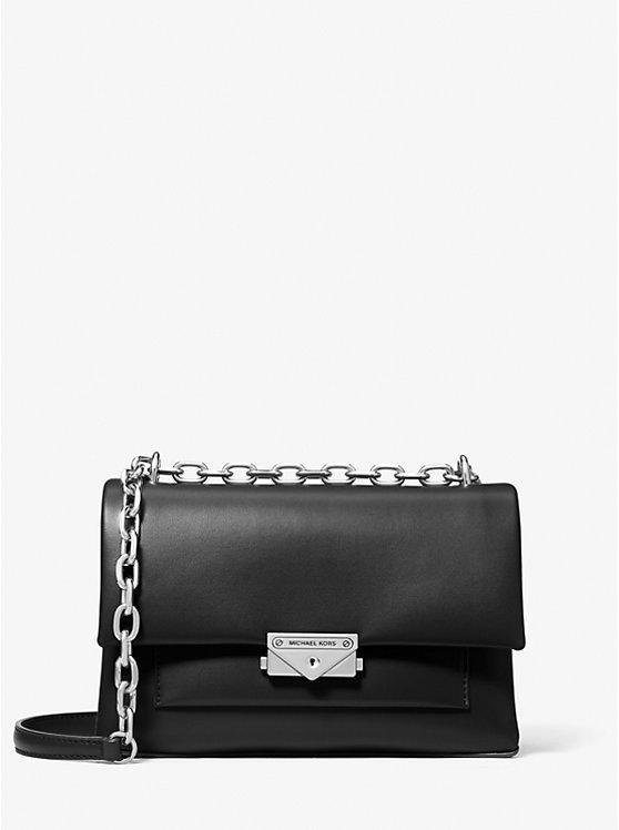 Жіноча сумка сумка Michael Kors Cece Medium Logo Shoulder Bag (чорна) ОРИГІНАЛ