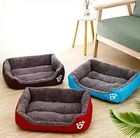 Ліжко для хатніх тварин котів і собак м'які місця та лежаки, Лежанка хутряний пуф для кошенят і щенят