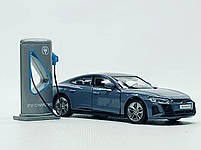 Машинка Audi RS e-tron GT 1:36 Автопром — металева електро модель із зарядною станцією, світлом і звуком, арт. 68717-1, фото 7