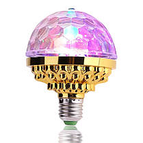 Диско лампа обертається різнобарвна лампа LED Full Color Rotating Lamp G046, фото 3