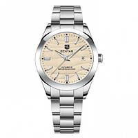 Механічний з автопідзаводом водонепроникний (5ATM) годинник Benyar BY-5208 Yellow