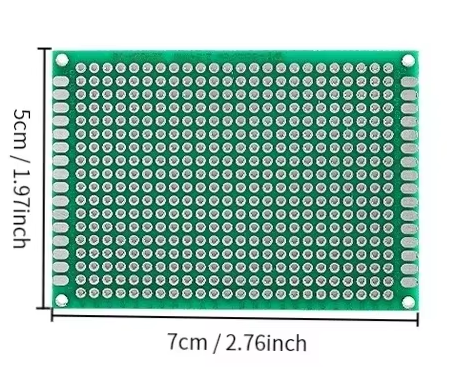 Макетна плата для пайки 50x70mm двостороння