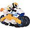 Інтерактивна іграшка Мотоцикл, на батарейках, Futrue LD-175A / Іграшковий мотоцикл трансформер з підсвіткою, фото 3