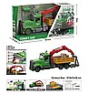 Велика ігрова збірна машина вантажівка Фермерська техніка навантажувач конструктор Деталі рухаються інерція звук, фото 3