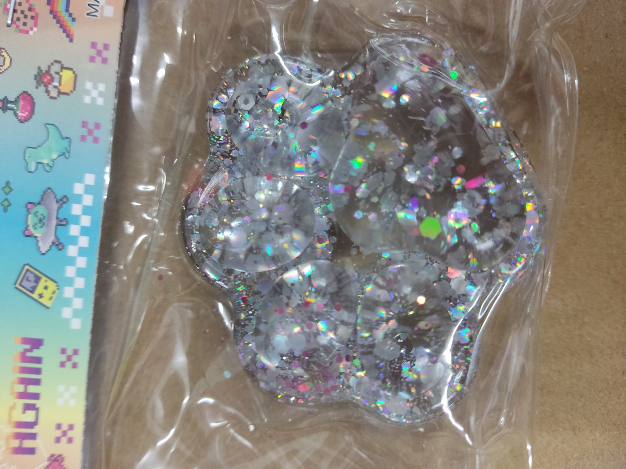 Іграшка антистрес сквіш лизун Лапка лапки котика Сквіш Лапка Кота Таба антистрес котяча лапка ФІОЛЕТОВА, фото 1