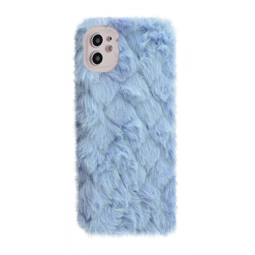 Чохол Fluffy Love Case для iPhone 12 Blue