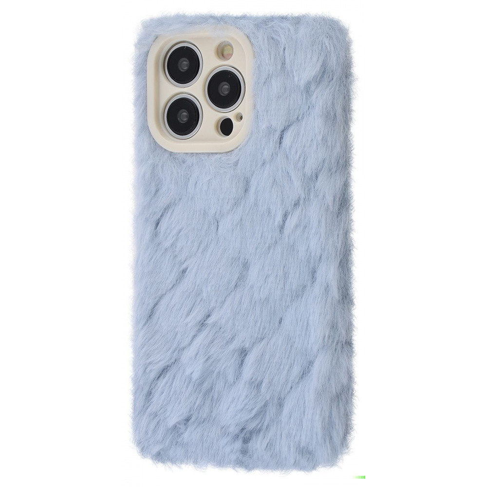 Чохол Fluffy Love Case для iPhone 14 Pro Max Blue