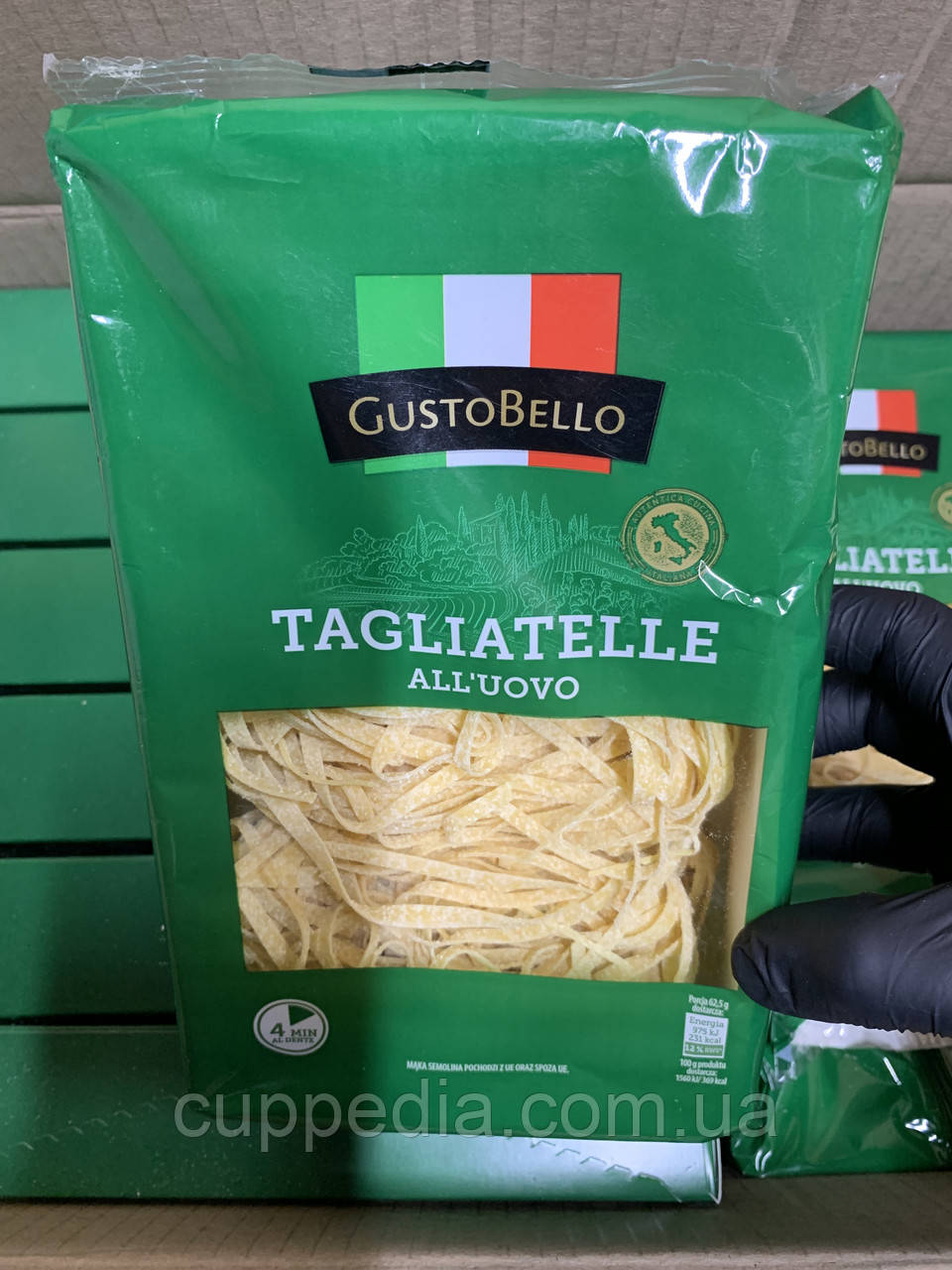 Паста GustoBella Tagliatelle 250 грм, фото 1