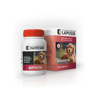 Вітаміни для собак Лапусик Догпатік таблетки, 50 штук