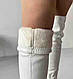 Ботфорти демісезонні, білі, фото 5