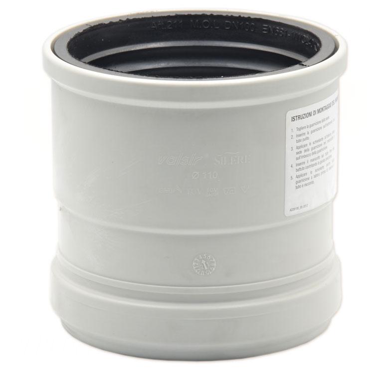 Перехідник короткий для безшумної каналізації VALSIR SILERE D 58х50 (6 dB(A)) (Італія) 231003