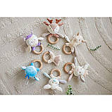 Еко-іграшка брязкальце пташка Піпо для діток від 0 місяців, фото 5