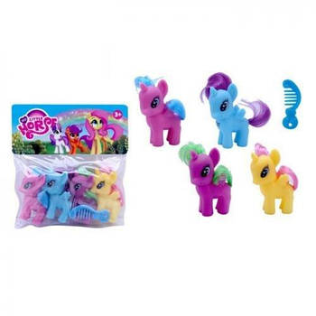 Ігровий набір Конячка LP 4шт, 6,5см, гребінець HF1044 G-Rich