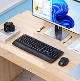 Набір 2 в 1 бездротова клавіатура та мишка Combo MeeTion MT-C4130, чорний, фото 8