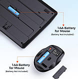 Набір 2 в 1 бездротова клавіатура та мишка Combo MeeTion MT-C4130, чорний, фото 10