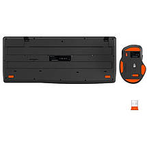 Набір 2 в 1 бездротова клавіатура та мишка Combo MeeTion MT-C4130, чорний, фото 3